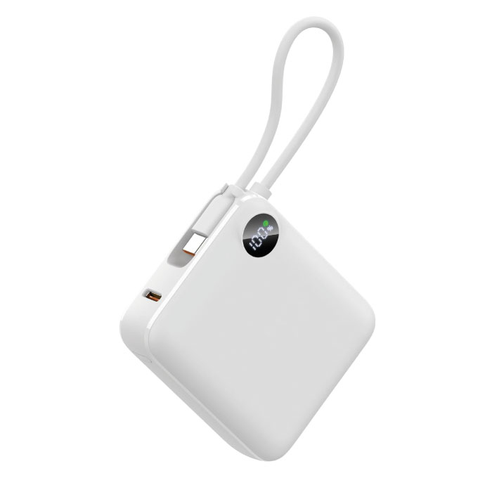 Batería Externa con Cable extracompacta 10.000 mAh