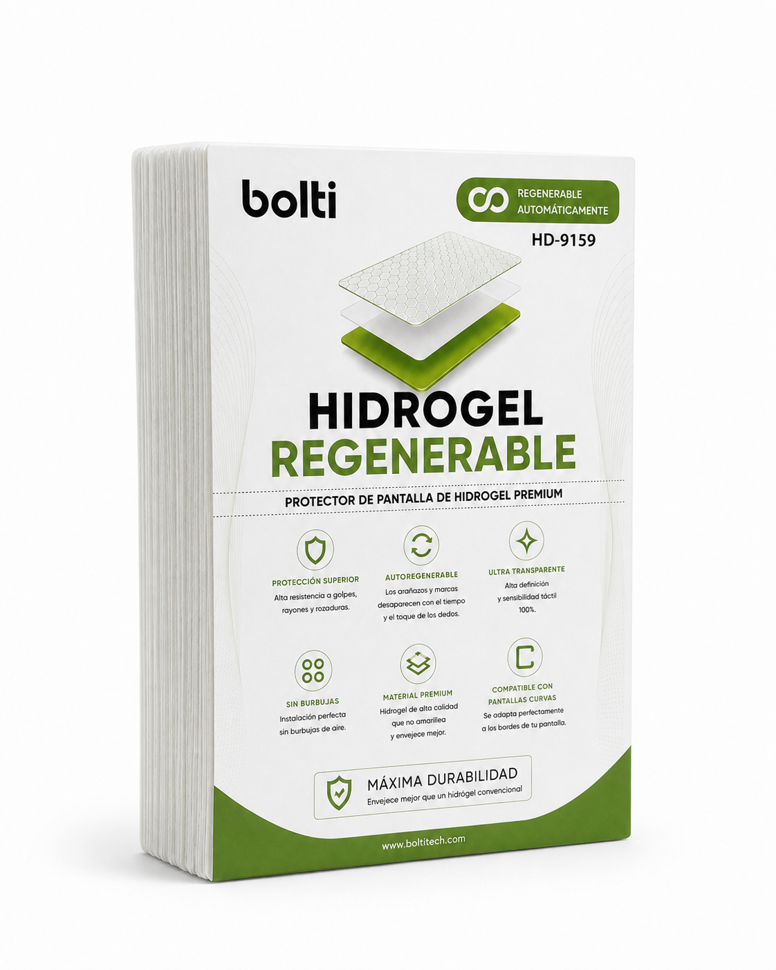 Pack 50 láminas Hidrogel Regenerable BOLTI